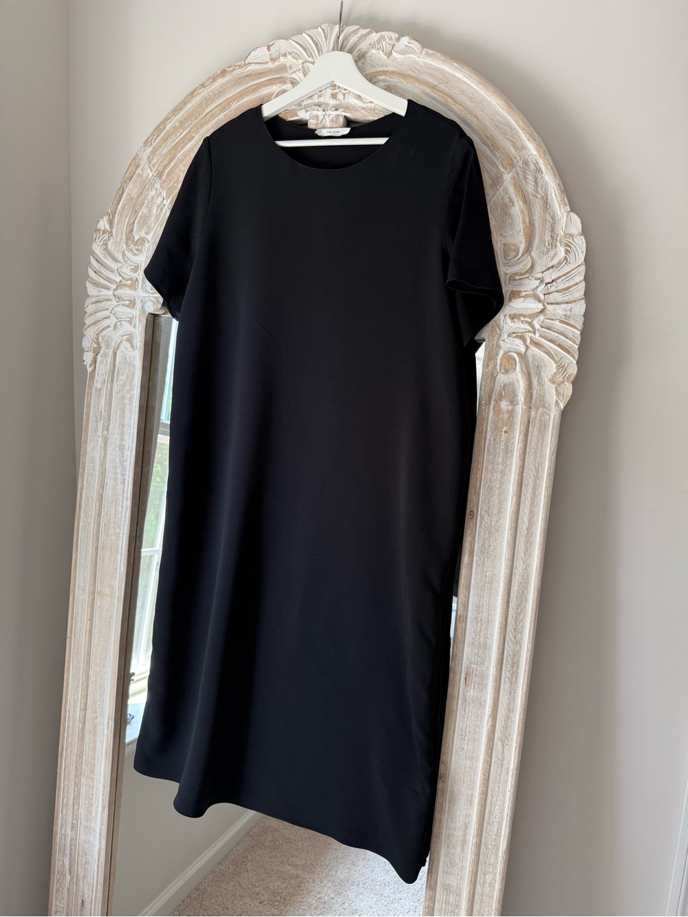 The Row Black Minimal Crewneck Shift